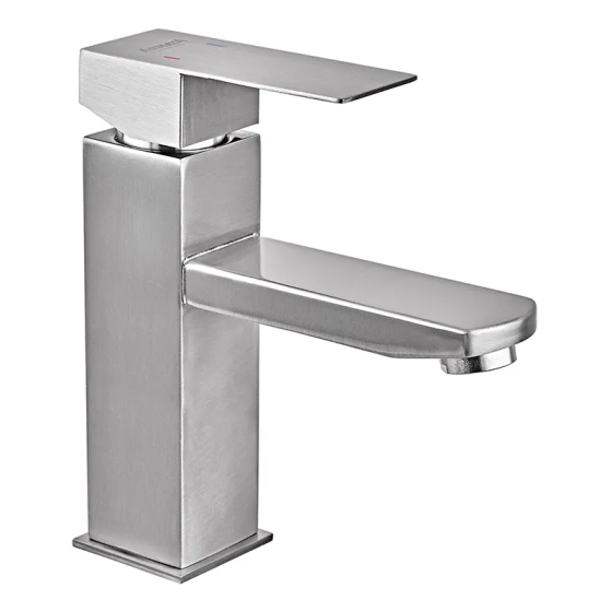 Смеситель для умывальника Armata Kub-001 из нержавеющей стали (CH6491) прочный и стильный Харьков