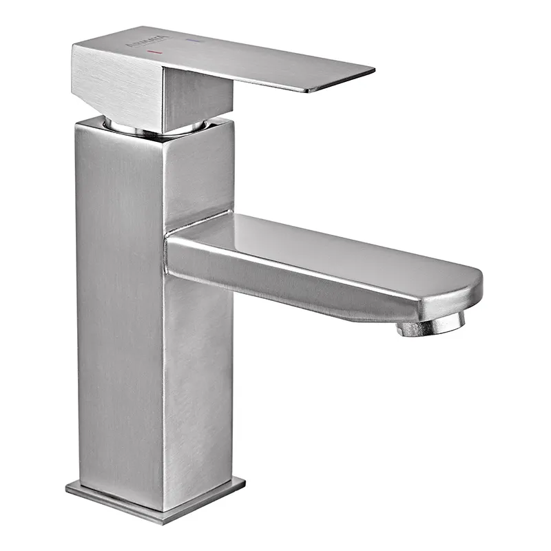 Змішувач для умивальника Armata Kub-001 з нержавіючої сталі (CH6491) надійний та стильний Харків - фото 1