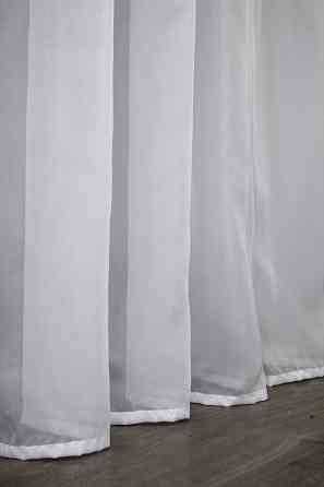 Тюль с тесьмой карандаш VR-Textil н101 Шифон однотонный Белый 600х250 см (44-031) Киев