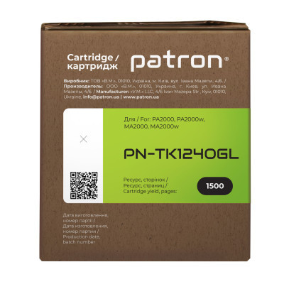 Тонер-картридж Patron Kyocera Mita TK-1240 Green Label (PN-TK1240GL) Винница - изображение 5