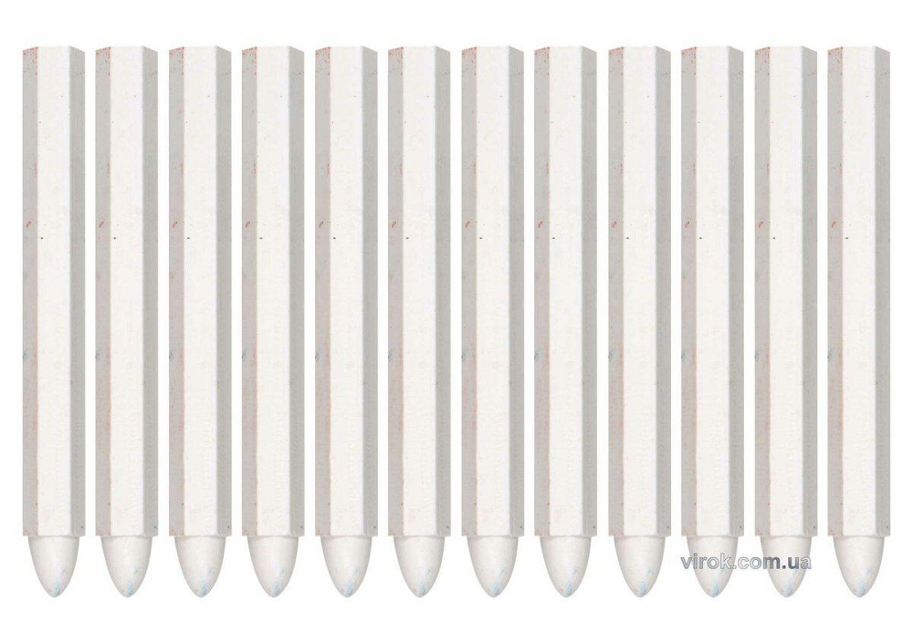 Крейда маркувальна для різних поверхонь YATO : 120 x 12 мм, біла, 12 шт [50] Одеса - фото 1