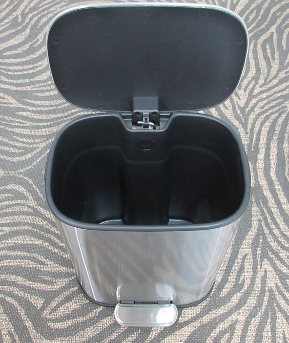 Відро для сміття з плавним закриттям овальне Mixxus Premium Diverse-TC0105 SS Color 5л колір наржав  ( MI7078 ) 36994 Харків - фото 8