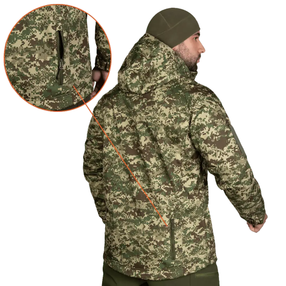 Куртка мужская теплая Stalker SoftShell (7495) Хищник пиксель 2XL Винница