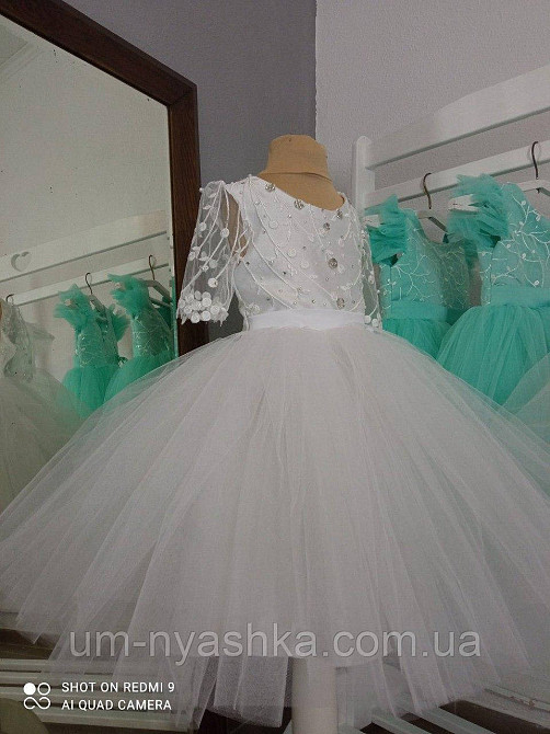 Сукня Сніжинка ошатне плаття для дівчинки з глітером Кривий Ріг - фото 15