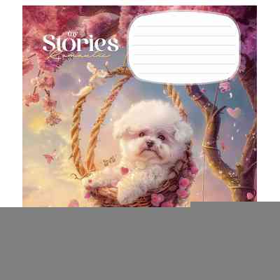 Зошит Школярик Romantic stories 12 аркушів клітинка (012-3464K) Вінниця