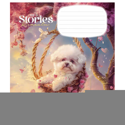 Зошит Школярик Romantic stories 12 аркушів клітинка (012-3464K) Вінниця - фото 4