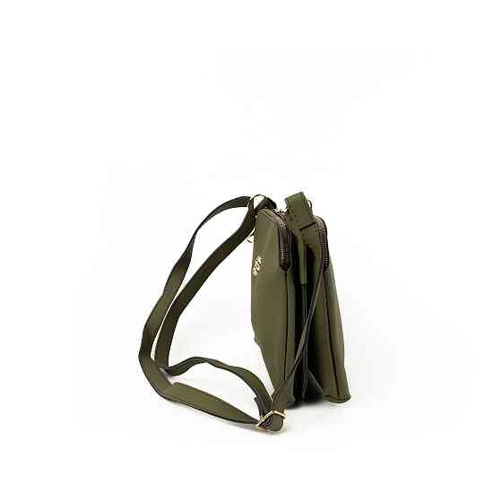 Сумка женская на молнии через плечо с регулируемым ремешком, женский клатч из искусственной кожи, Хаки Каменец-Подольский