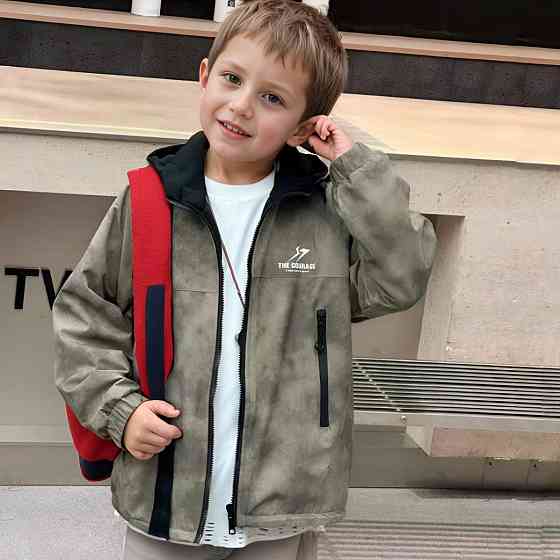 Демисезонная двусторонняя куртка варенка для мальчиков на 7,8,9,10 лет Николаев