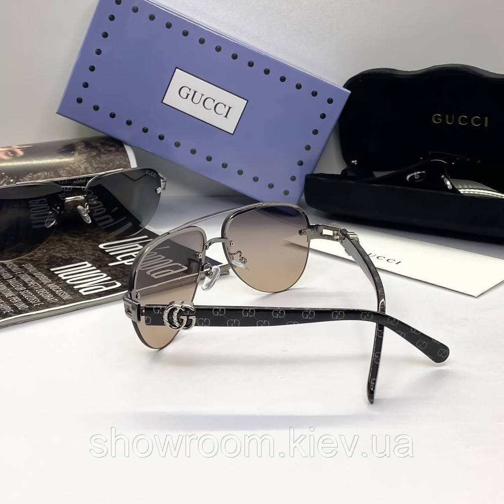 Чоловічі сонцезахисні окуляри GG (5020) grey Київ - фото 4