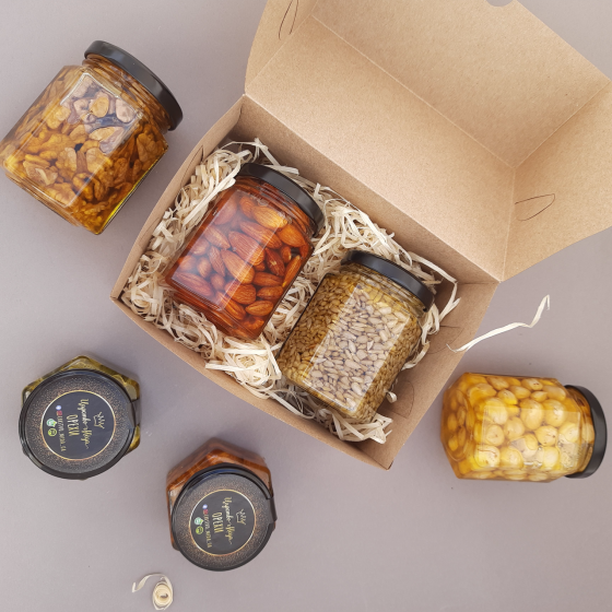 Подарунок для хлопця №26 на День Народження, Новий рік, День Закоханих, горіхи з медом. Одеса