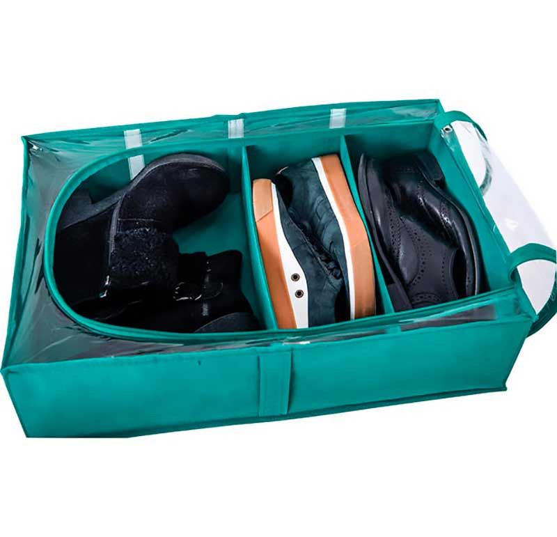 Органайзер для зберігання речей і взуття на 4 відділення KHV-3-lazur (Лазур) Суми - фото 4