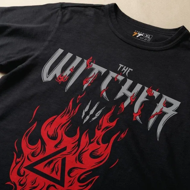 Футболка для подростка мальчика с принтом The Witcher Igni Размер 160 Anime10745 Днепр - изображение 4