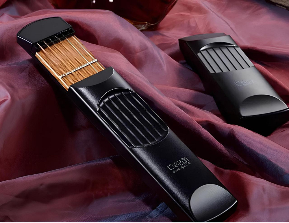 Карманная гитара RESTEQ 20 см компактная раскладная гитара для тренировки пальцев и постановки аккордов Киев - изображение 4