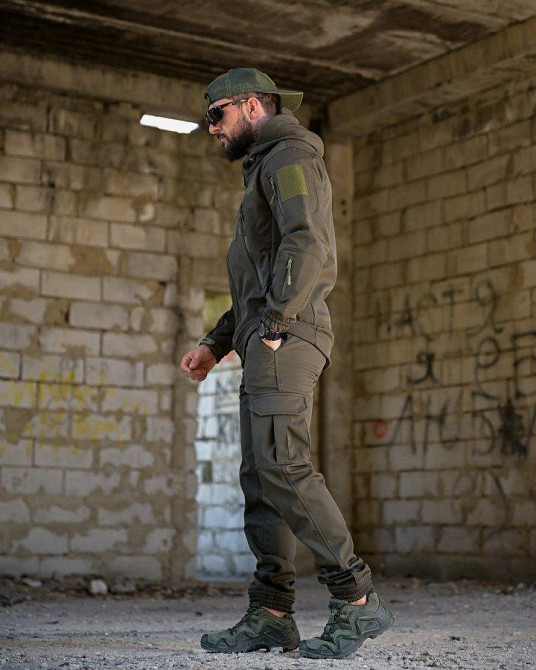 Тактический костюм софтшел BANDIT oliva ВТ7956 Одесса - изображение 13