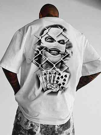 Футболка чоловіча с принтом 44 Біла 2634326309 Дніпро