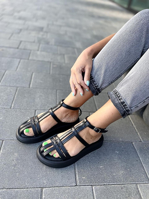 PGV Босоніжки жіночі PGV 1240 чорні (літо, шкіра натуральна) (5141) 36-39 Коломыя - изображение 7