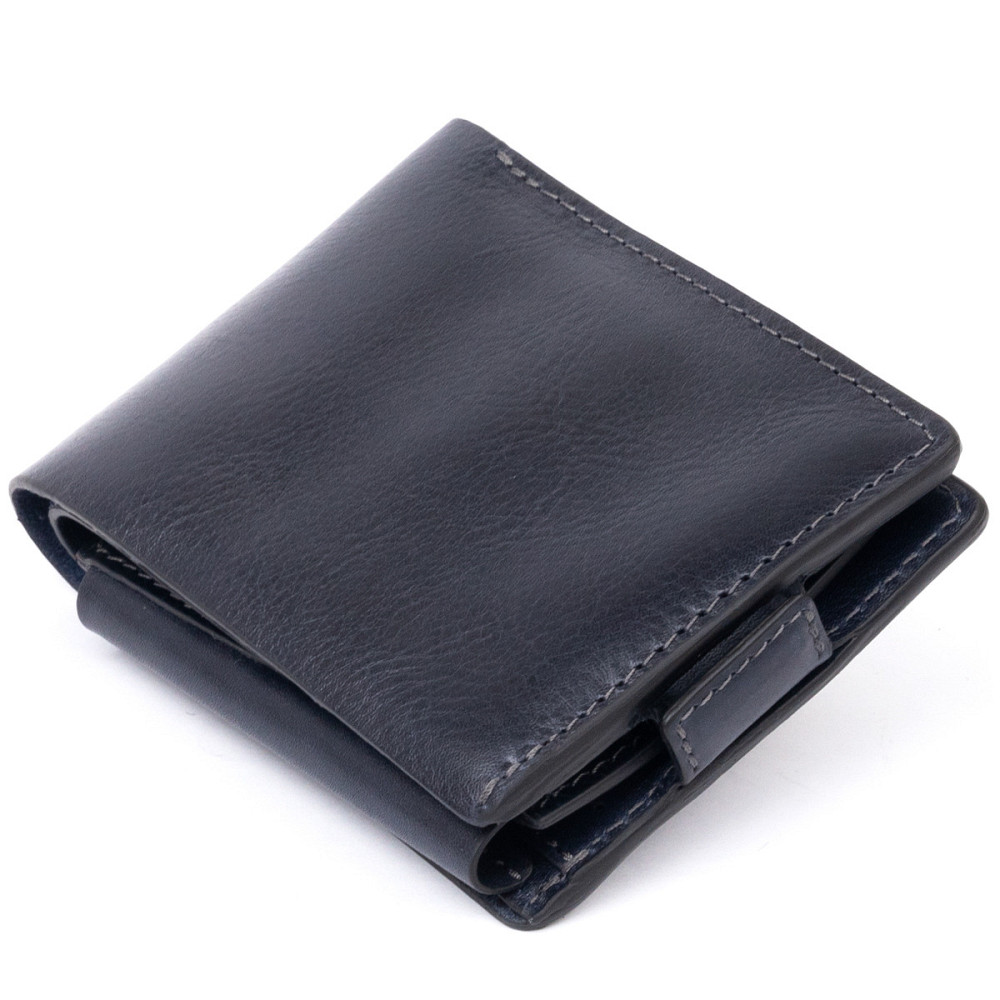 Функціональне тонке портмоне Синє (GRANDE PELLE) Київ - фото 12