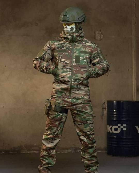 Демисезонный тактический костюм Cофтшел Softshell Rocket НП4862 (Мультикам) M Винница - изображение 7