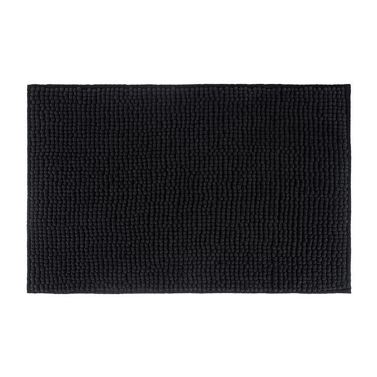 Коврик для ванны и душа Bathlux длинный мягкий ворс прорезиненный, нескользящий 80*50 Черный Каменец-Подольский - изображение 3