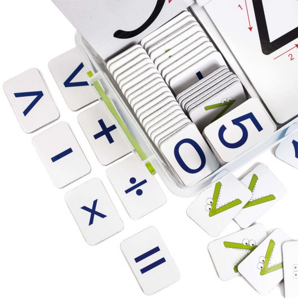 Демонстраційний магнітний набір цифр та математичних знаків VT5555-02 Вінниця - фото 3