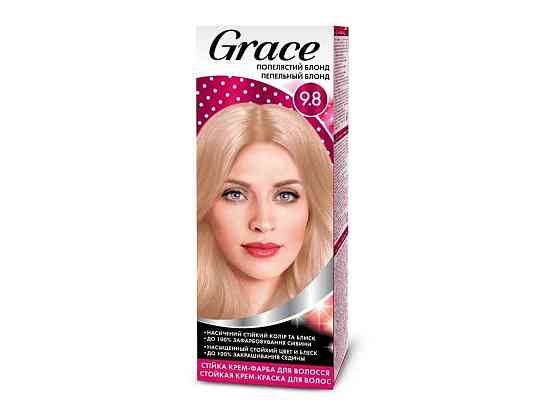 Крем-фарба Попелястий блонд для волосся 9.8 ТМ Grace Київ