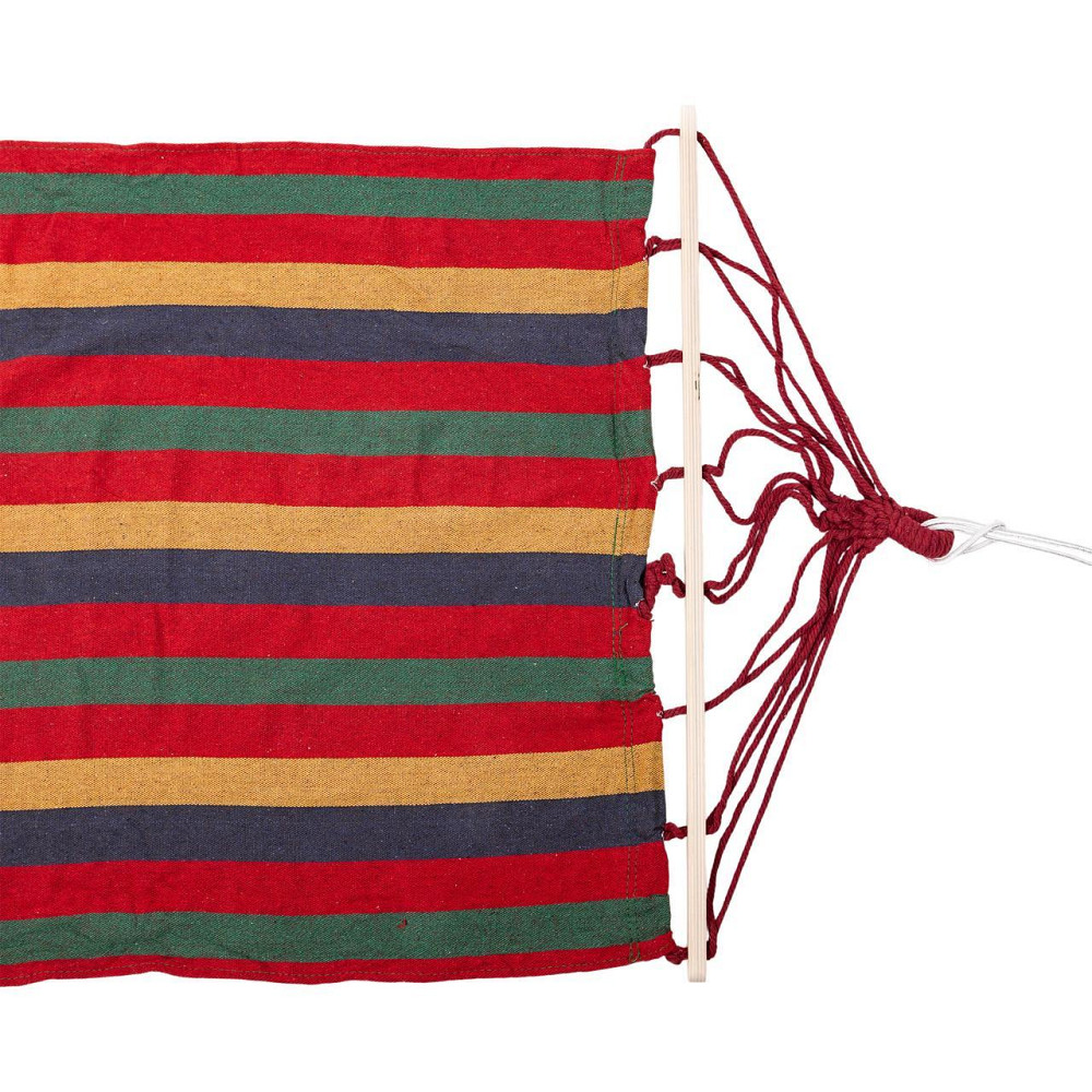 Туристический тканевый гамак с планкой, 174х80 см, красный Киев - изображение 8