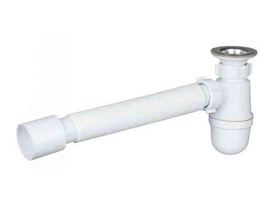 Сифон T0116 (Тюльпан) неірж. L = 800 мм d = 50 mm ТМ SOLO PLAST Київ