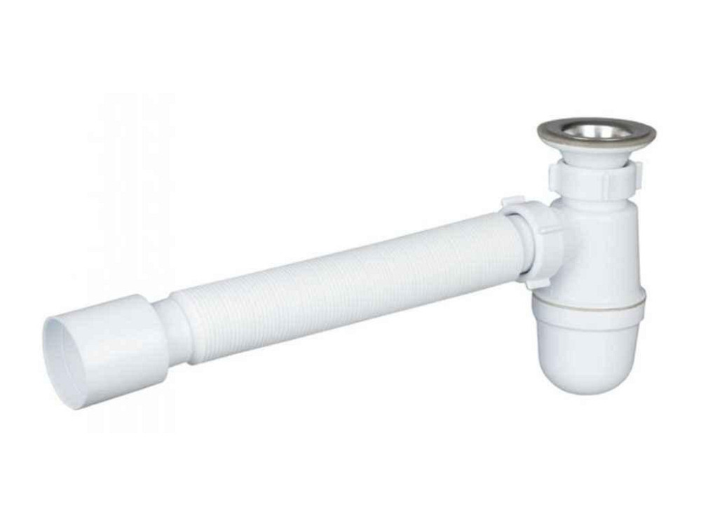 Сифон T0116 (Тюльпан) неірж. L = 800 мм d = 50 mm ТМ SOLO PLAST Київ - фото 1