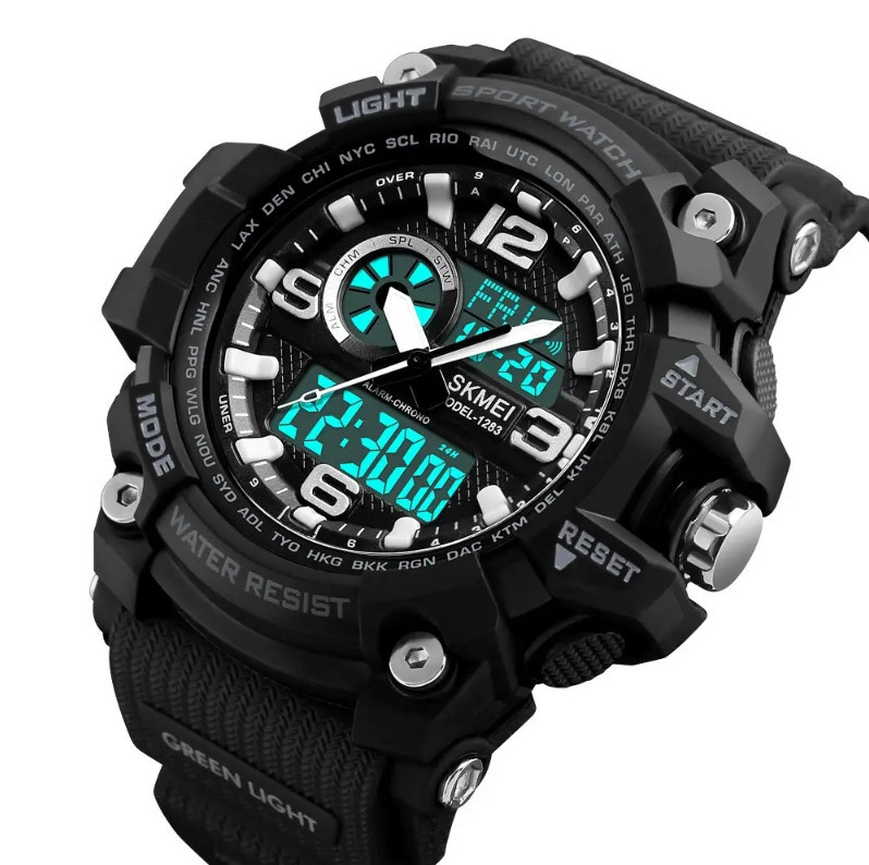 Чоловічий годинник Skmei Del 1283 Чорний Вінниця - фото 3