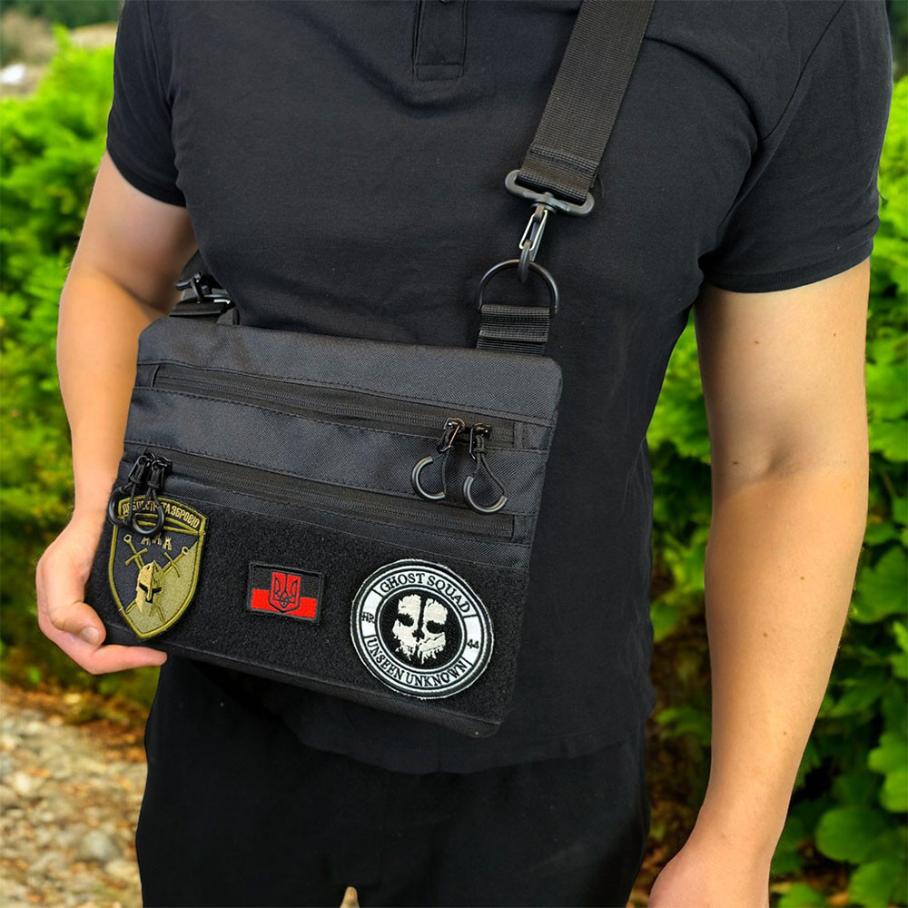 Чоловіча сумка тактична з кордури, Багатофункціональна тактична сумка натовська CK-82 Львів - фото 4