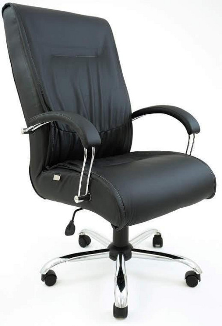 Офисное Кресло Руководителя Richman Munich Fly 2230 Хром М1 Tilt Черный Киев - изображение 1