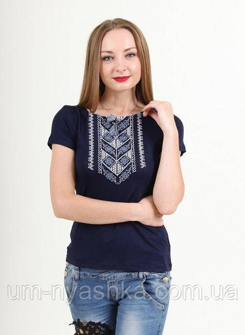 Вишиванка з коротким рукавом "Чарівне колосся" жіноча футболка вишиванка Кривий Ріг - фото 1