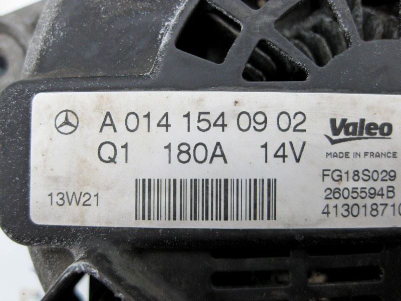 Mercedes-Benz  A0141540902 Генератор Valeo 180A 14V для двигуна M278 V8 4.6л Одеса - фото 4