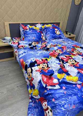 Комплект детского постельного белья Фланель, Koloco Полуторный 150х210 с разноцветным принтом (88-067) Киев