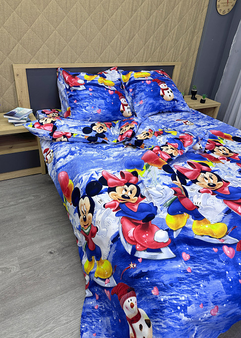 Комплект детского постельного белья Фланель, Koloco Полуторный 150х210 с разноцветным принтом (88-067) Киев - изображение 5