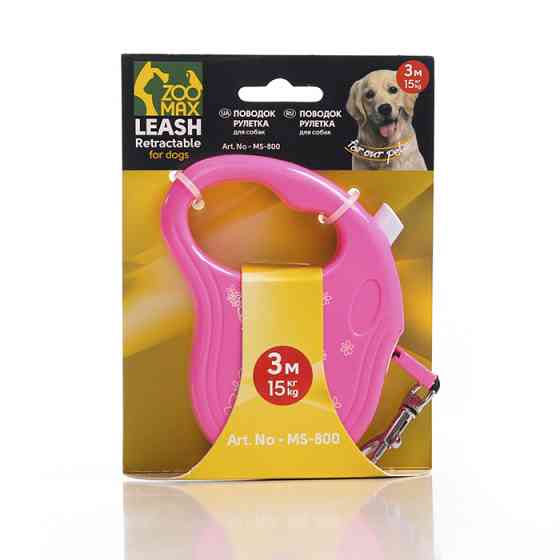 Повідець рулетка стрічка МІХс квіточкою 3м 15кг MS-800 ZooMax Вінниця