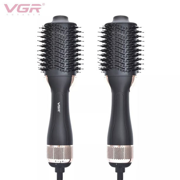 Потужний фен-гребінець VGR V-492, Фен для вирівнювання волосся з насадками, Жіночий фен для волосся QJ-79 Львів - фото 11