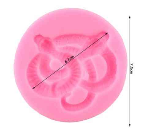 Силиконовая форма Змея 75 мм розовый Киев