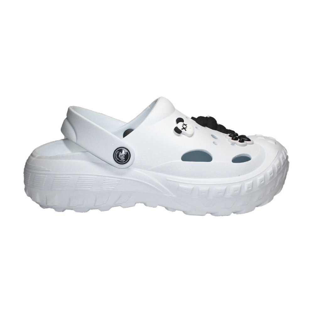 Крокси сабо жіночі білі з прикрасою зручна колодка взуття для лікарів та мед персоналу кухарів Одеса - фото 10