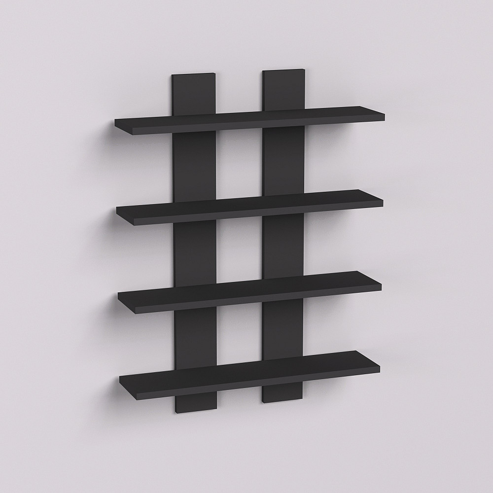 Полиця навісна П-4, Антрацит, 600/120/800 Львів - фото 2