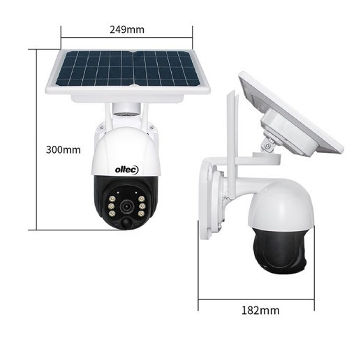 Беспроводная поворотная WiFi IP камера видеонаблюдения с солнечной панелью Oltec IPC-322SW Киев - изображение 2