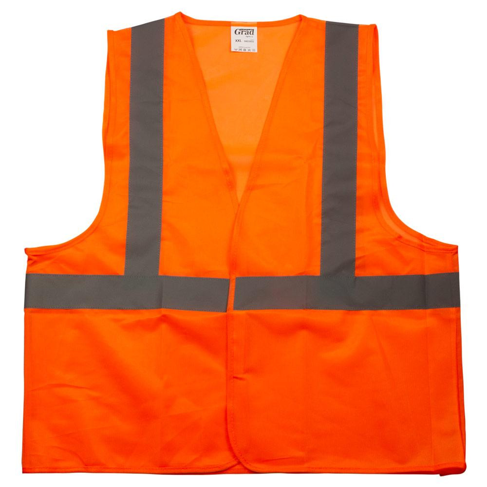Сигнальний жилет жовтогарячий 3 с/о смуги XXL GRAD (9451655) Київ - фото 1