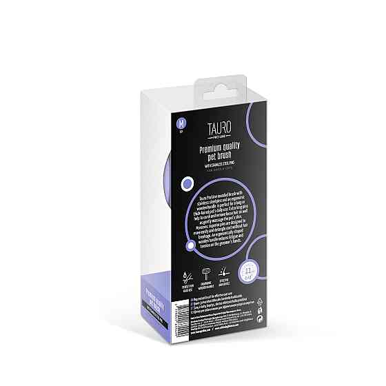Tauro Pro Line Щітка дерев'яна кругла, зубці 11 мм, філетова, M, 9 х 19 см Киев