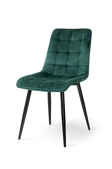 Стілець Віллі чорний /велюр зелений Киев - изображение 1