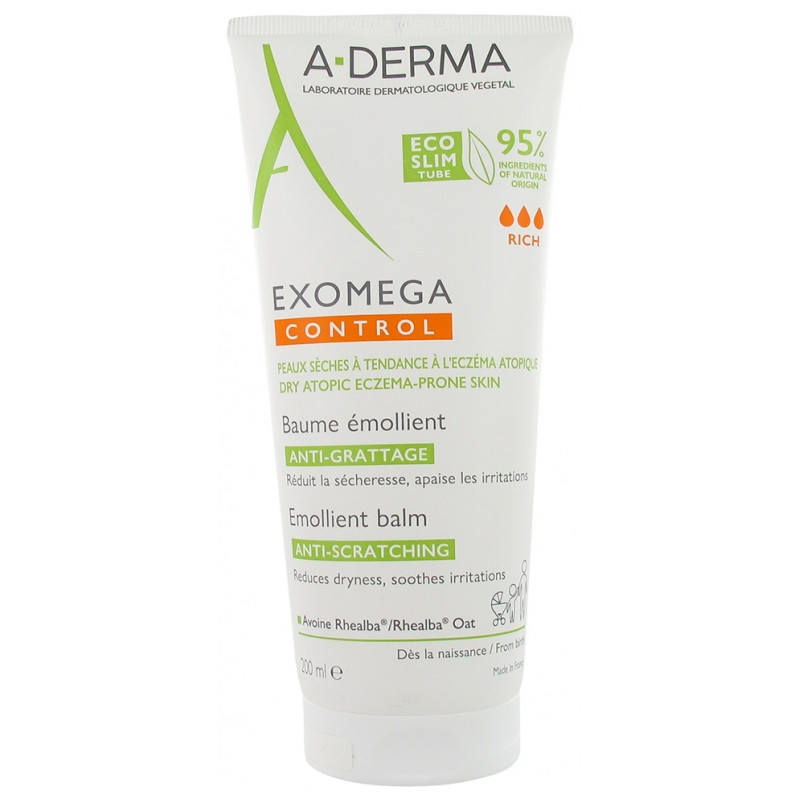 А-Дерма Екзомега Контрол Бальзам Емолент A-Derma Exomega Control Baume Émollient 200 мл Дніпро - фото 1