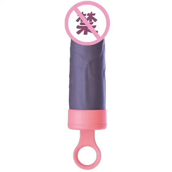 Вібратор CuteVibe Teddy Pink (Black Dildo), реалістичний вібратор під виглядом морозива Львів