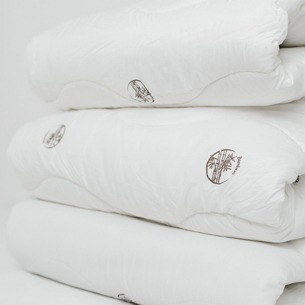 Гипоаллергенное одеяло из Бамбука, Чехол - Поликотон, Белый, 140/205 Киев - изображение 3
