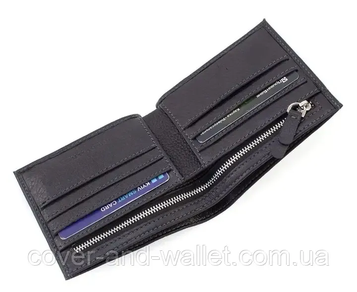 Стильний чоловічий гаманець із натуральної шкіри на магнітах Marco Coverna 237-1 Київ - фото 13