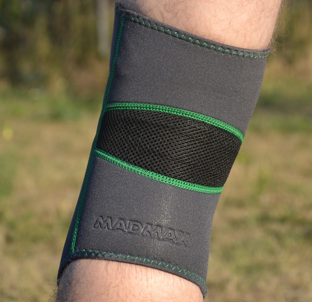 Наколінник MadMax MFA-294 Zahoprene Knee Support Dark Grey/Green S Кам'янське - фото 8