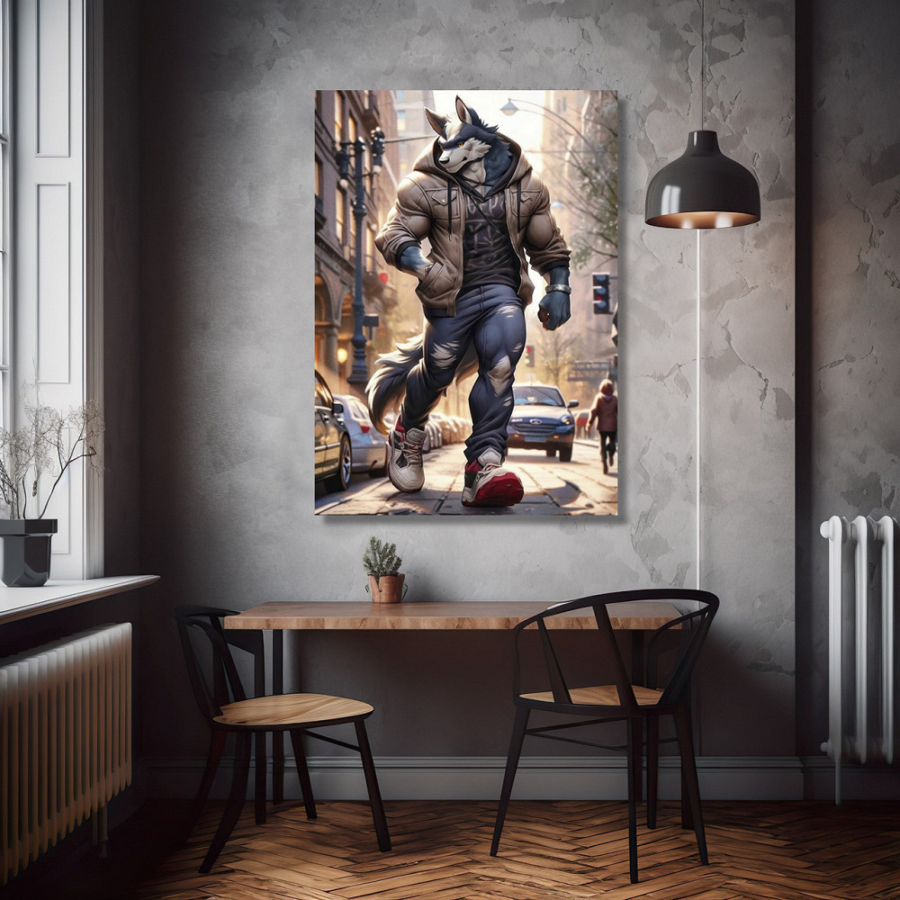 Картина Холсті в спортзал  Вовк  KLM_19 100х150 см Киев - изображение 2